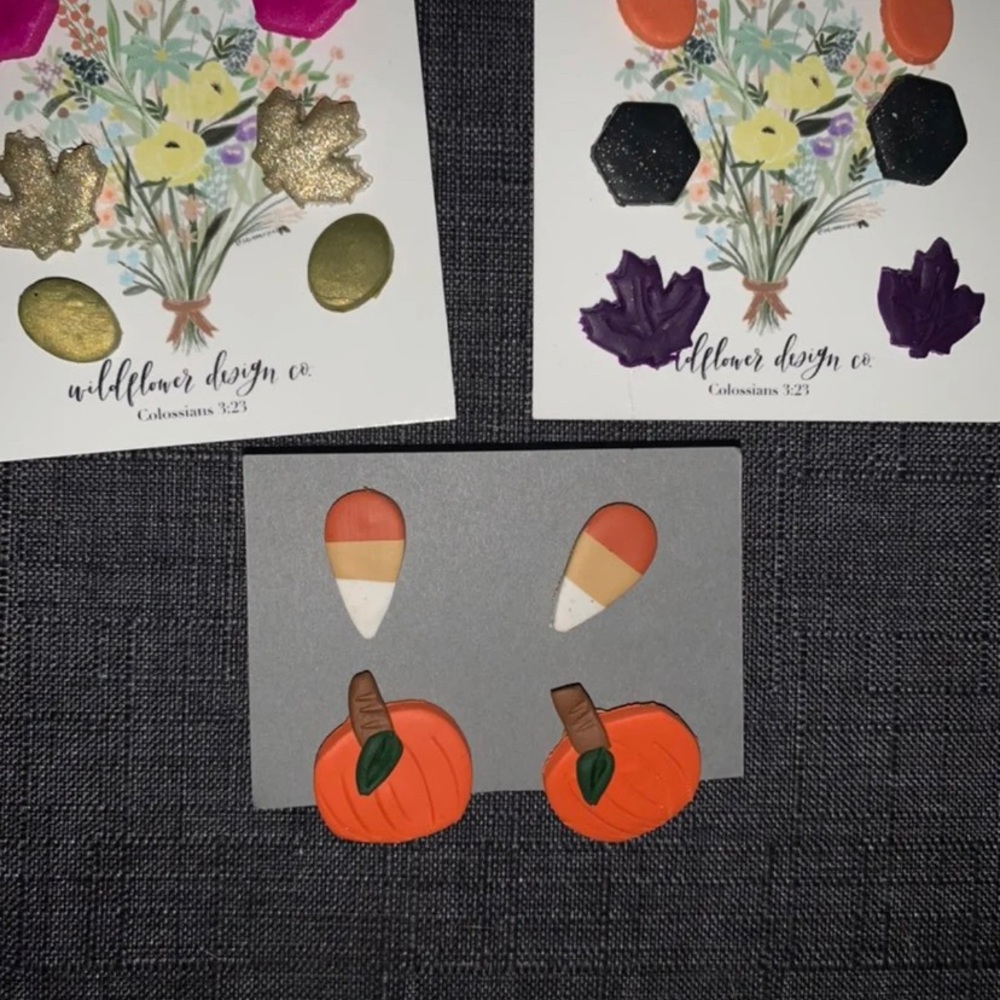 Fall earrings - Picture 3 of 4